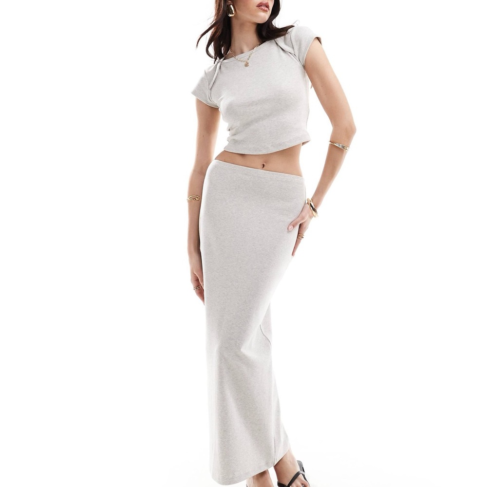4th & Reckless Grey Women's Maxi Skirt